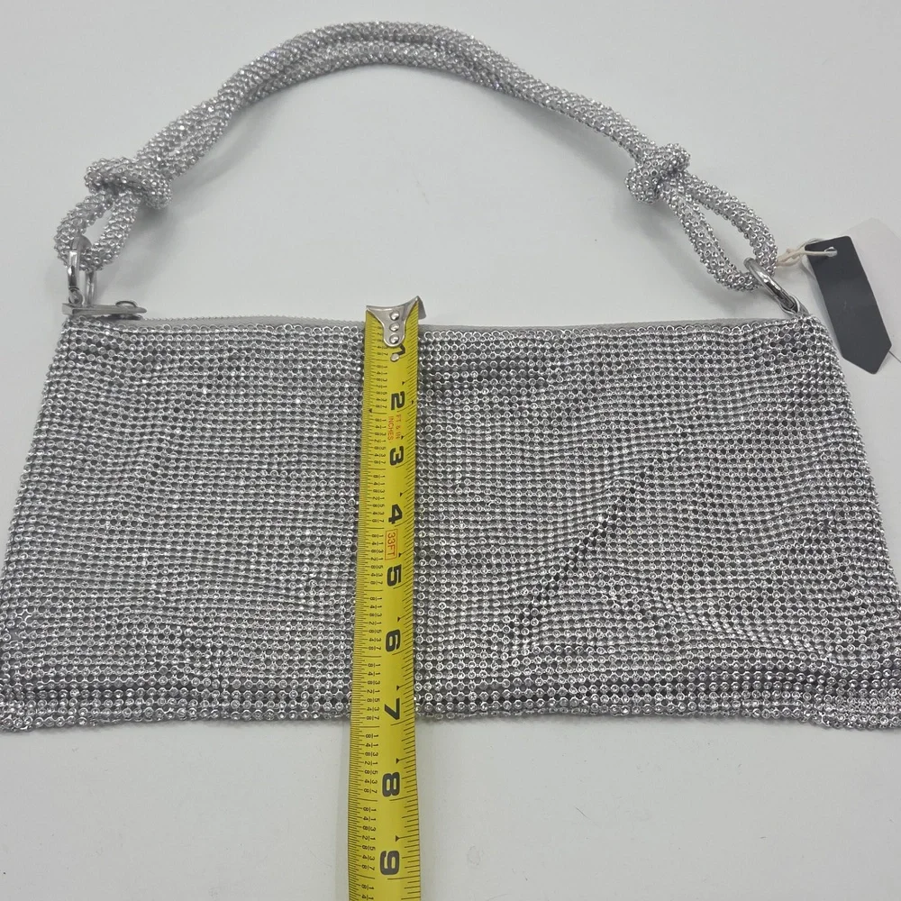 Elegant Silver Rhinestone Women's Bag - Picture 12 of 16